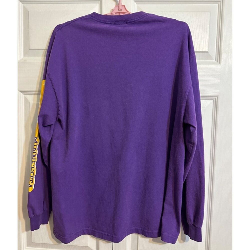 NFL Team Apparel Vikings Adrian Peterson Men's XL Purple Long Sleeve T-Shirt Tee - Picture 3 of 10